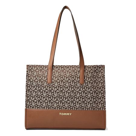 cartera tommy marron